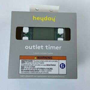 heyday Outlet Timer Programmable Digital Plug in Timer, 1 Count